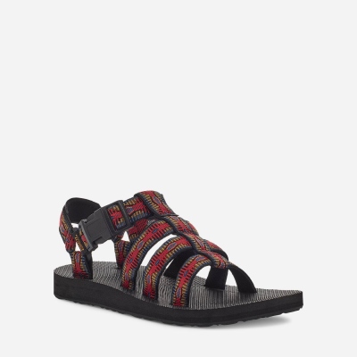 Teva Original Dorado Women's Black / Red Hiking Sandals CA91394 Canada Sale